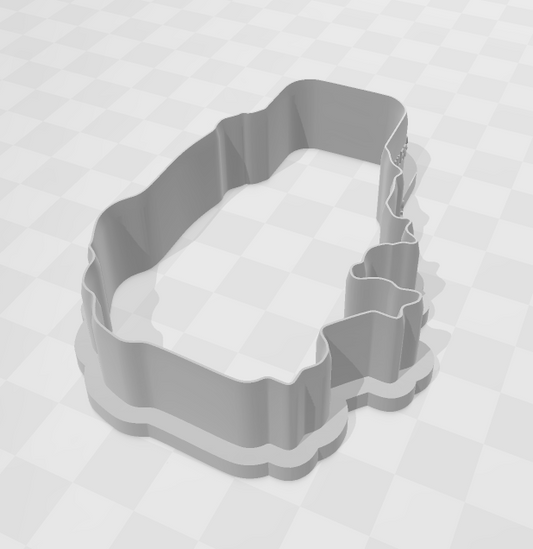 Back to School Smiling Ruler STL Cookie Cutter