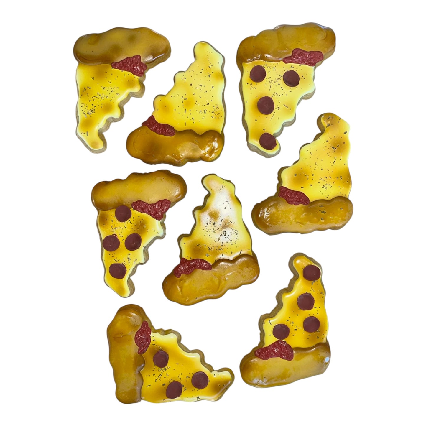 12 Pizza Themed Cookies